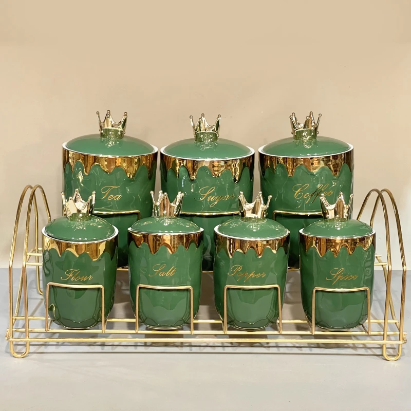 طقم توابل بورسلين – 7 قطعة