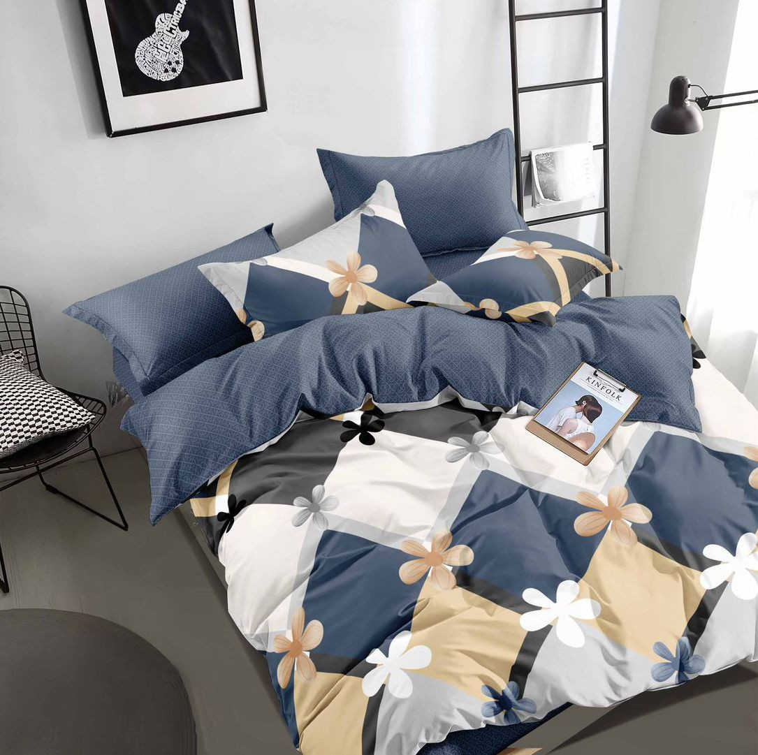 طقم ملايات قطن  اطفال مكون ملاءة 190×240 سم وغطائي خد 50×70 وسادة 45×120 6 قطع للاطفال