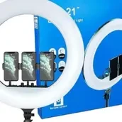 رينج لايت 21 بوصة بالحامل مع حامل ثلاثي للموبايل او الكاميرا RL-21 LED Ring Light