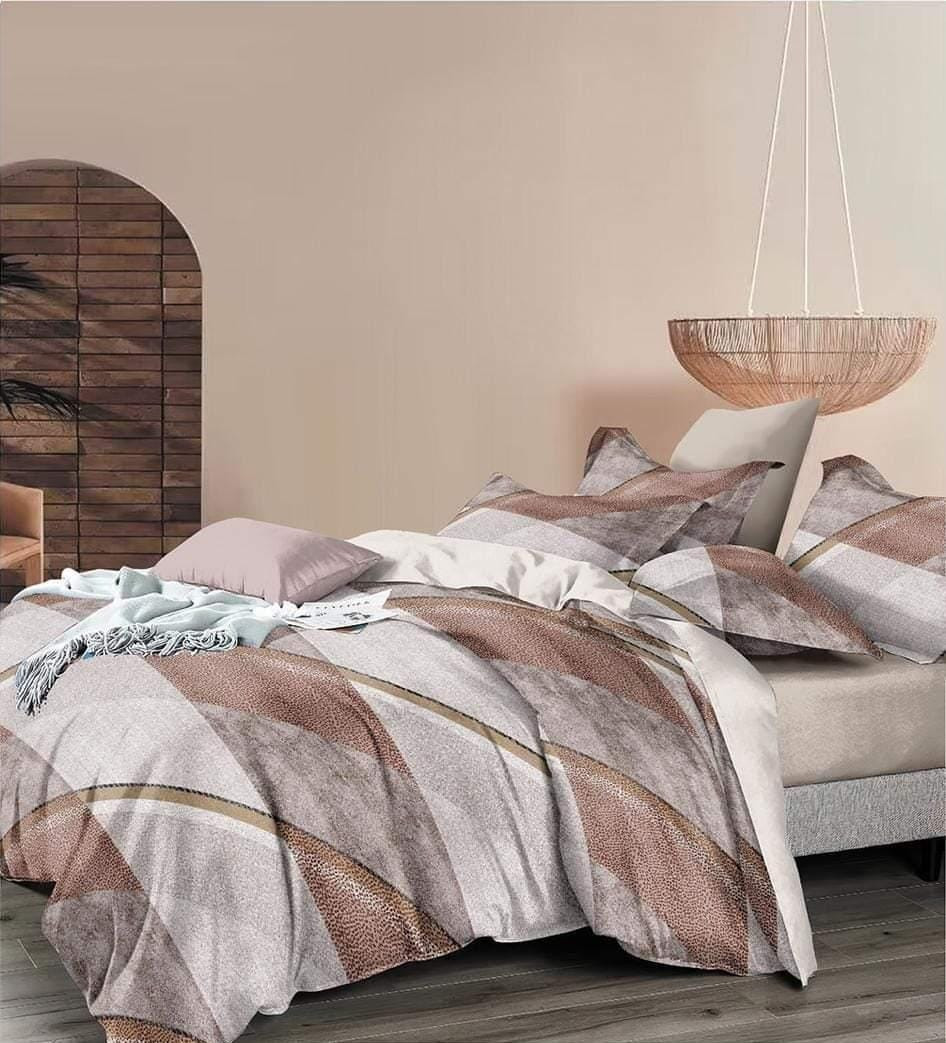 طقم سرير كبير المجد  ,قطن تركي,متعدد الالوان