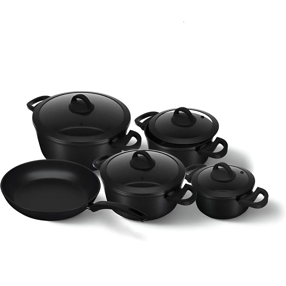 طقم حلل 9 قطع تيتانيوم – Cookin Aboud