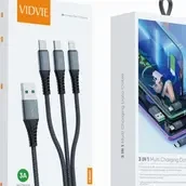 3 In 1 Cable Vidvie 3 Ampere Fast Charging