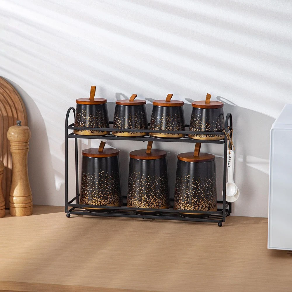 طقم توابل 11 قطعه – Golden Dots/4