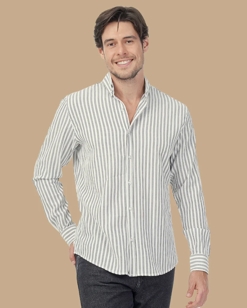 قميص  رجالي  Dark Gray Cotton shirt