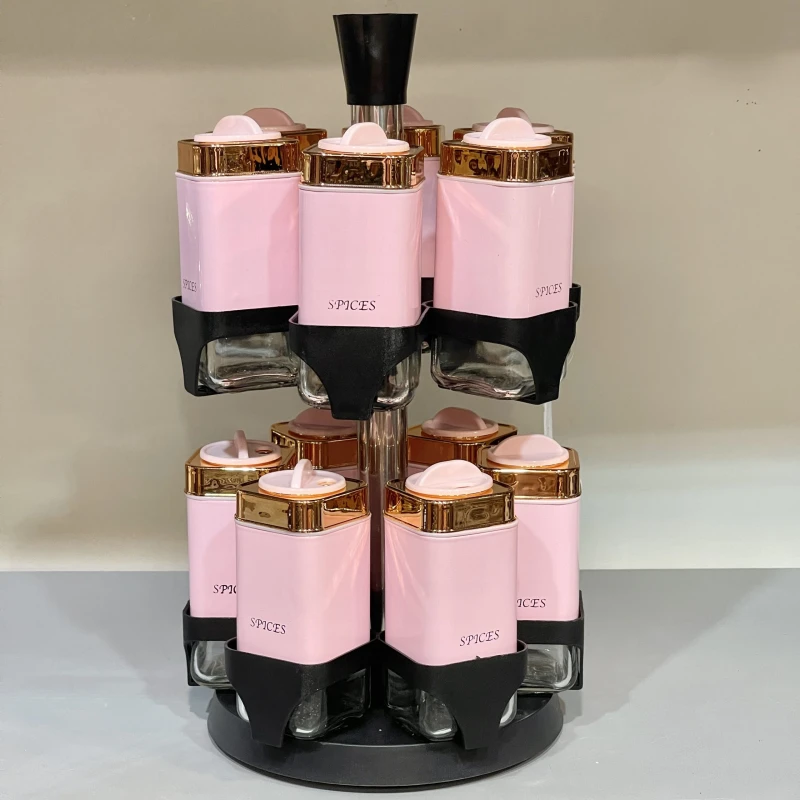 طقم توابل دوار – 12 قطعه