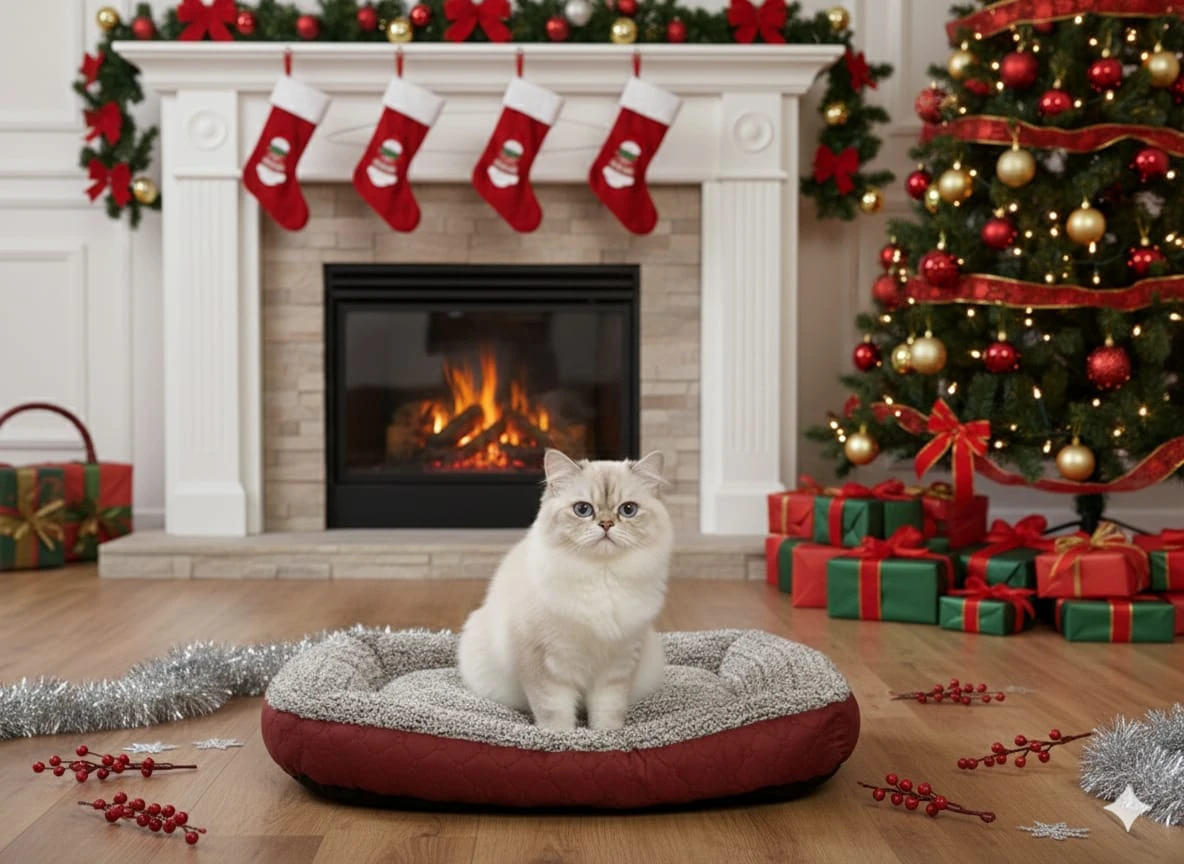 سرير قطط مبطن عالي الجودة