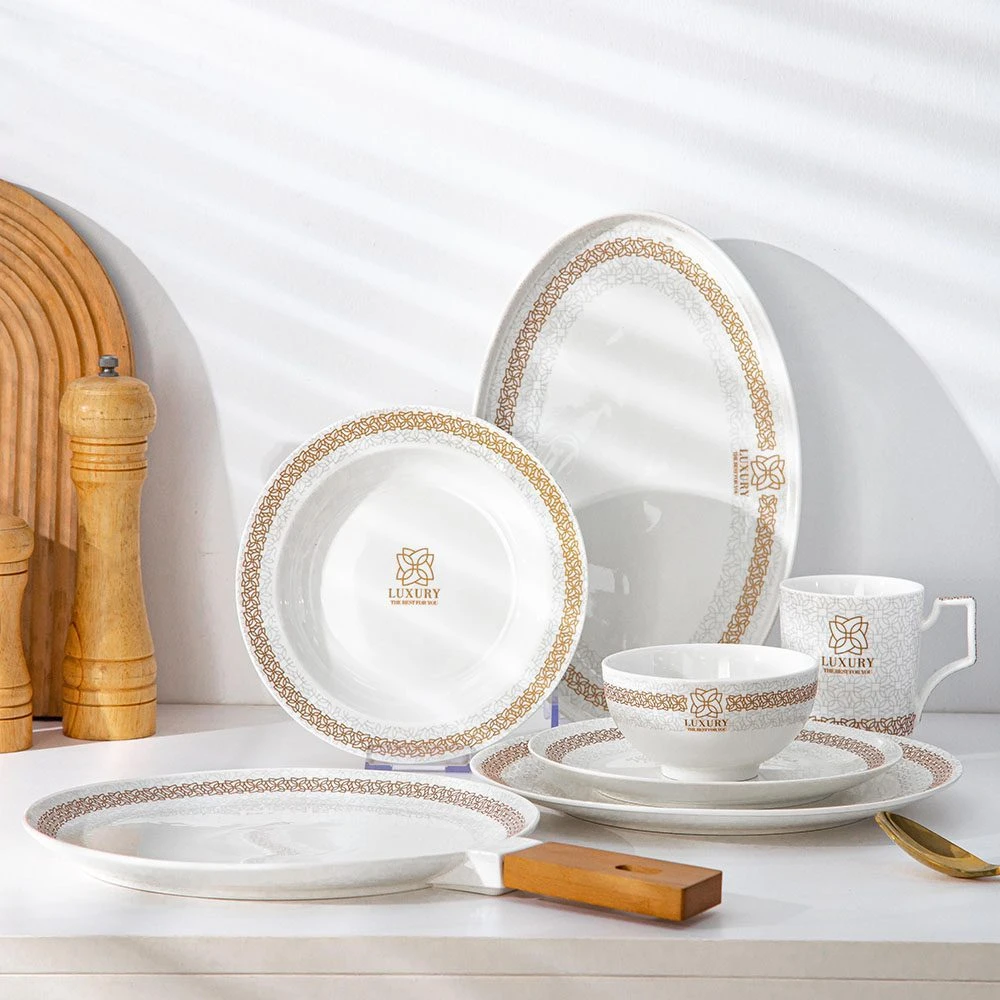 طقم عشاء 32 قطعه – Luxury White