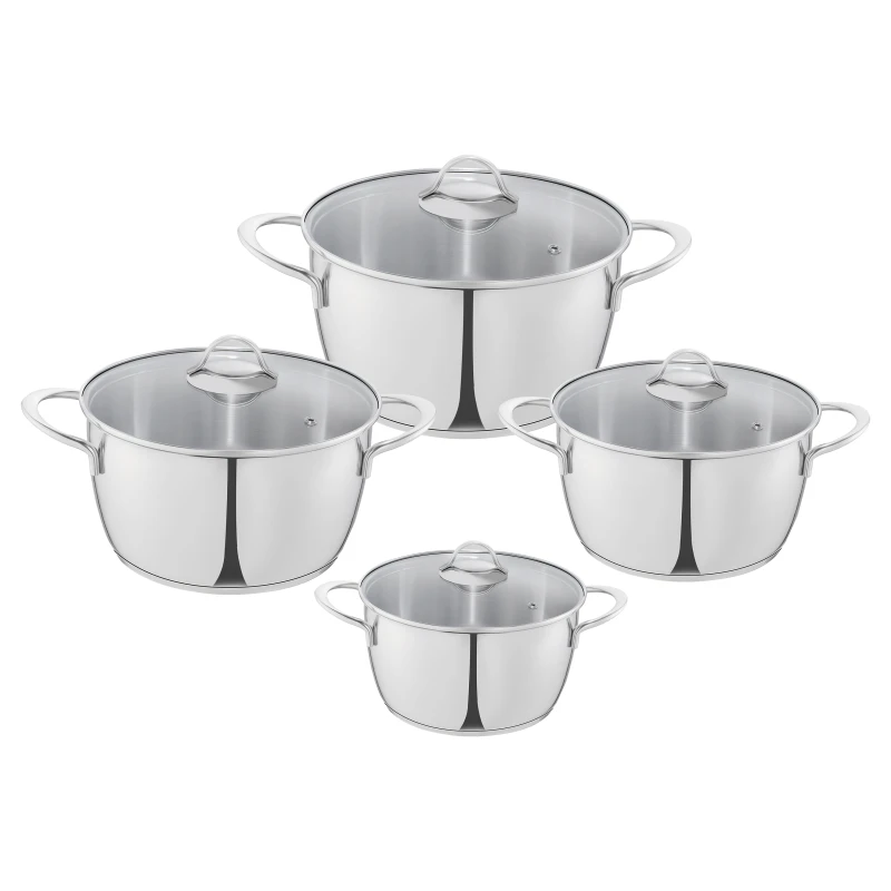 طقم حلل ستانلس ستيل زهران مودرنا - 16،18،22،26