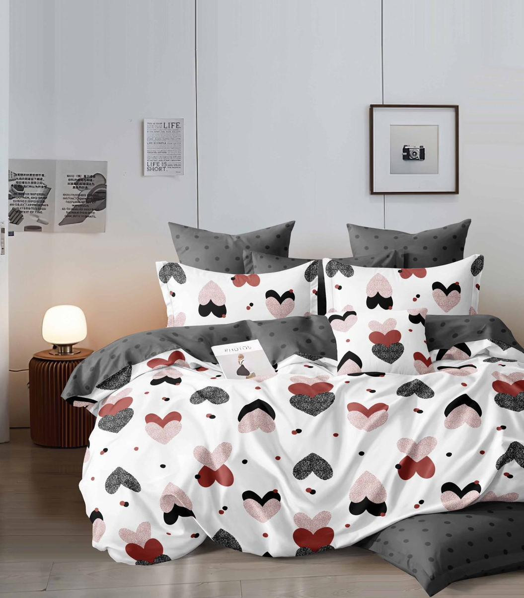 طقم ملاية سرير قطن تركى  - مقاس كبير -4قطع -1 260*240 سم - 1 كيس مخدده 160*45 - 2خدادية 50*75 -جودة عالية