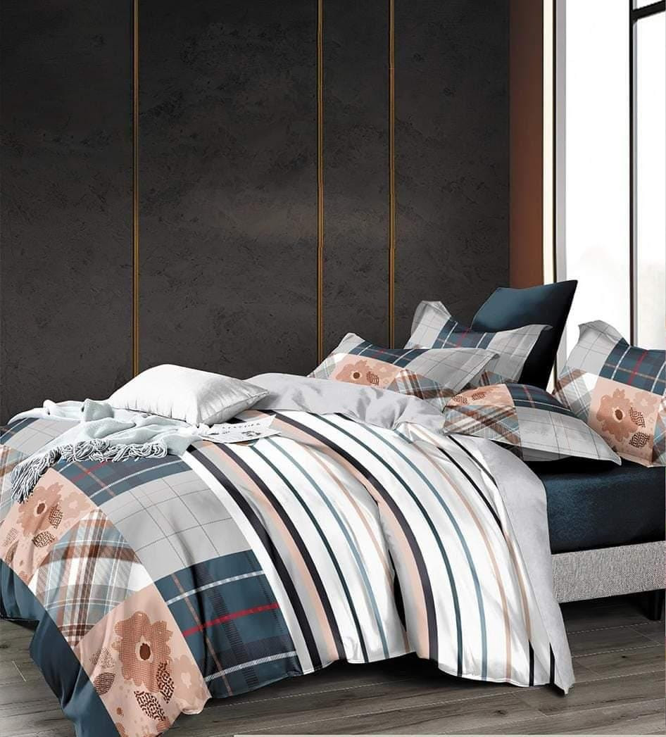 طقم سرير كبير قطن تركى المجد - مقاس كبير -4 قطع