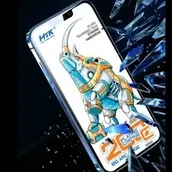 سكرين الديناصور 5مم (1*1 علي باكت) +اسكرين جيلاتين للظهر