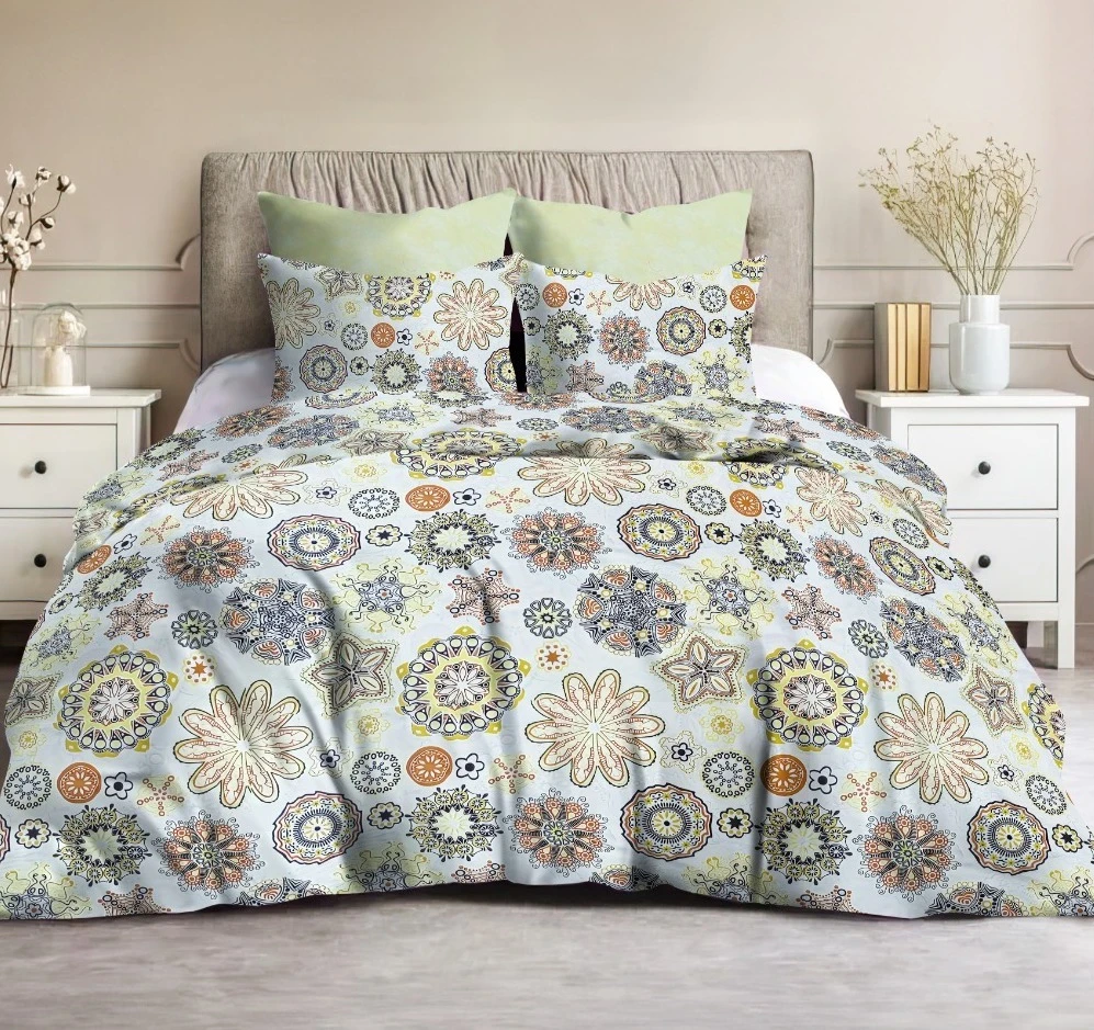 طقم ملايه سرير كبير  فلات مكون من4قطعه  ملايه 260*240 قطن خامه العامريه