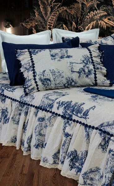 طقم ملايه سرير كبير كرانيش مكون من 4 قطعه 1 ملايه 280*240 قطن خامه عاليه