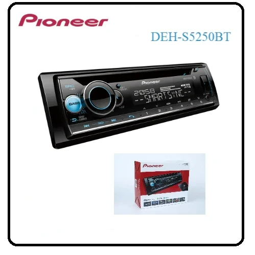 مشغل أقراص مضغوطة ووسائط رقمية مزود بتقنية البلوتوث المزدوج DEH-S5250BT