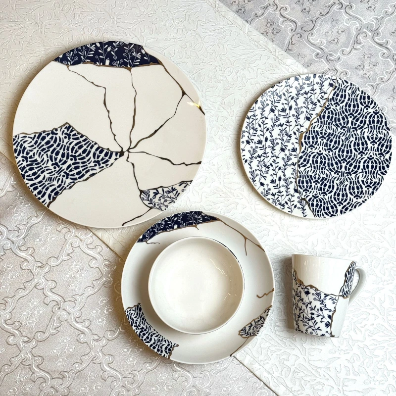 طقم عشاء 30 قطعه – Blue carpet