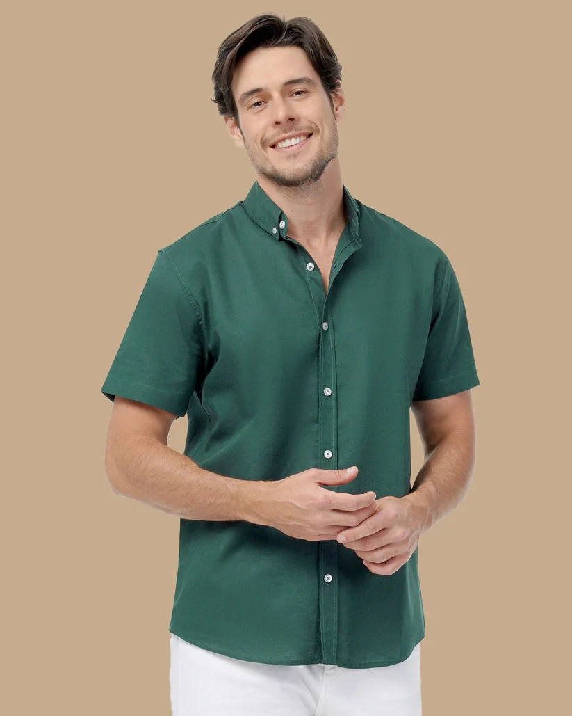 قميص  رجالي Dark Genzari Linen shirt