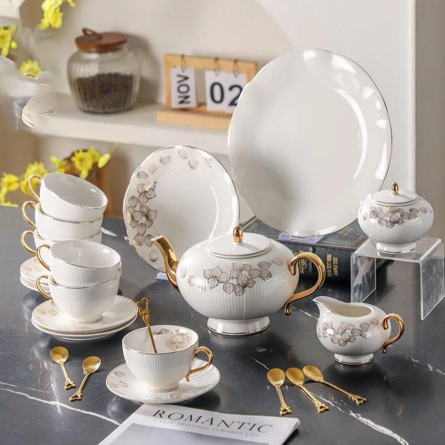 طقم شاي 30 قطعه – Royal – White